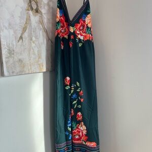 Floral Maxi Dress with V-Neck